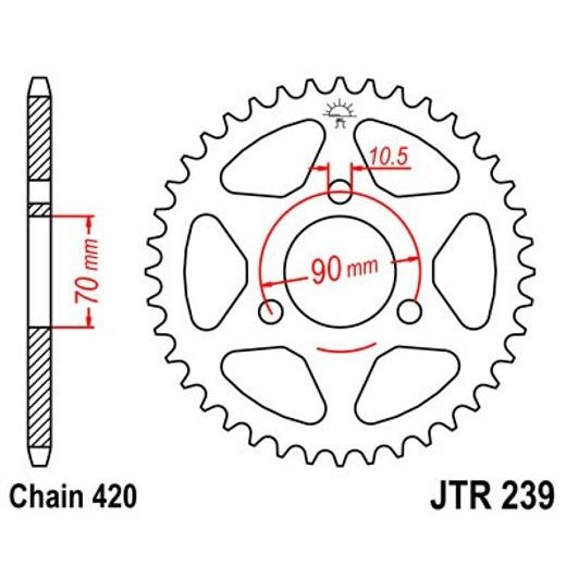 REŤAZOVÁ SADA D.I.D CHAIN - STRIEBORNÝ CHAIN 420 D, NON-SEALED, CHK FRONT SPROCKET JT, CHK REAR SPROCKET JT PRE HONDA CR 80 R / RB 1981