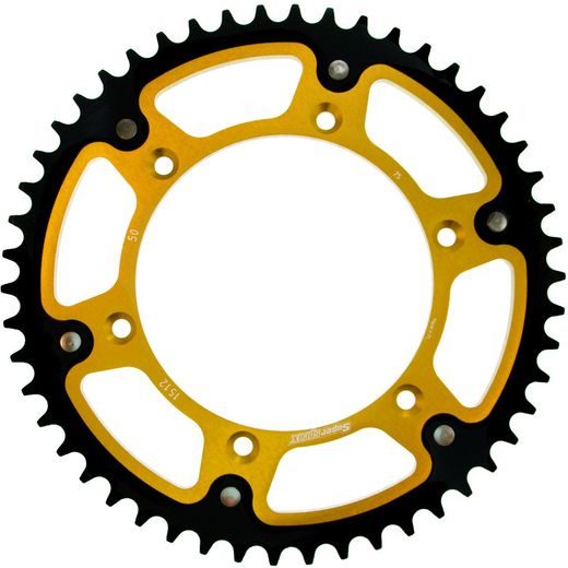 REŤAZOVÁ SADA EK - ZLATÝ CHAIN 520 RRSM, NON-SEALED, CHK FRONT SPROCKET SUPERSPROX, CHK REAR SPROCKET SUPERSPROX STEALTH PRE HUSQVARNA CR 250 1990-1991