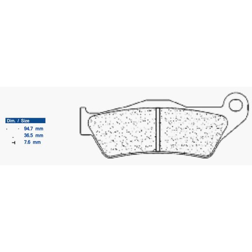 BRZDOVÉ OBLOŽENIE CL BRAKES 1258 XBK5