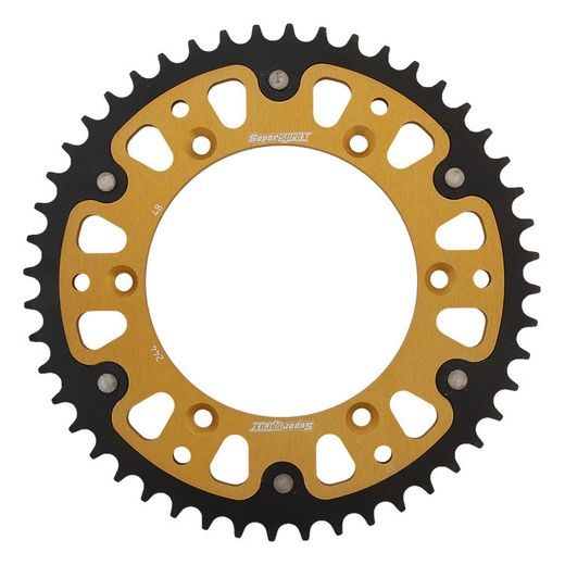 REŤAZOVÁ SADA EK - ZLATÝ CHAIN 520 RRSM, NON-SEALED, CHK FRONT SPROCKET SUPERSPROX, CHK REAR SPROCKET SUPERSPROX STEALTH PRE APRILIA RXV 4.5 2010-2012