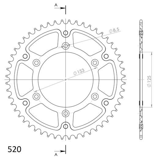 REŤAZOVÁ SADA EK - STRIEBORNÝ CHAIN 520 DEX, X-RING (X, NX, QX, XS), CHK FRONT SPROCKET SUPERSPROX, CHK REAR SPROCKET SUPERSPROX STEALTH PRE HONDA CR 125 R 1987-2002