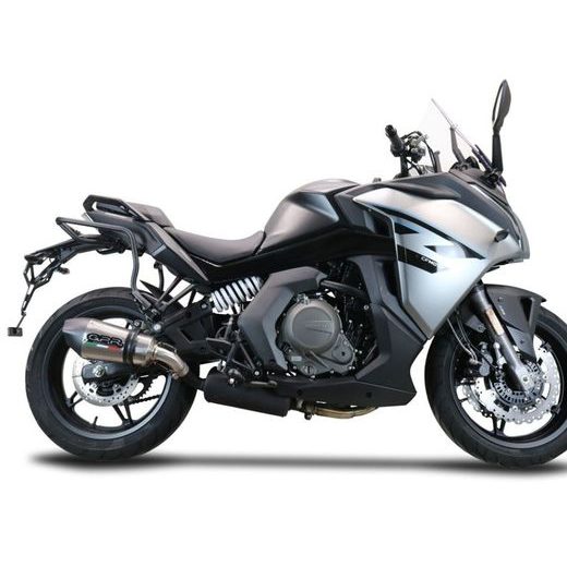 KONCOVKA VÝFUKU SLIP-ON GPR NEW GRAND PRIX EVO TITANIUM CF.9.RACE.GPAN.TO BRUSHED TITANIUM INCLUDING LINK PIPE AND REMOVABLE DBKILLER