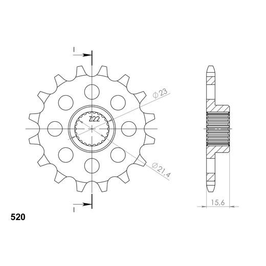 REŤAZOVÁ SADA D.I.D CHAIN - STRIEBORNÝ CHAIN 520 ZVM-X, X-RING (X, NX, QX, XS), CHK FRONT SPROCKET SUPERSPROX, CHK REAR SPROCKET SUPERSPROX PRE YAMAHA XT 600 1990-1994