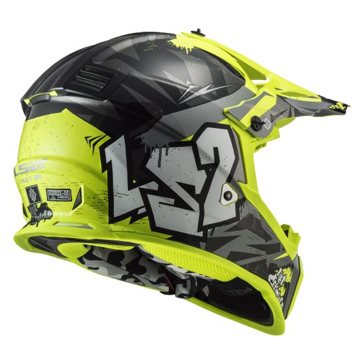 MX437 FAST EVO CRUSHER BLACK H-V YELLOW
