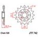 REŤAZOVÁ SADA D.I.D CHAIN - ZLATÝ CHAIN 520 ZVM-X, X-RING (X, NX, QX, XS), CHK FRONT SPROCKET JT, CHK REAR SPROCKET JT PRE DUCATI MONSTER PLUS 937 2021-2024