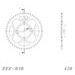REŤAZOVÁ SADA EK - STRIEBORNÝ REŤAZ 428 DEH, NETESNENÝ, KOLIESKO SUPERSPROX, ROZETA SUPERSPROX PRE YAMAHA YBR 125 2005-2006