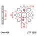 REŤAZOVÁ SADA EK - STRIEBORNÝ CHAIN 420 DEH, NON-SEALED, CHK FRONT SPROCKET JT, CHK REAR SPROCKET JT PRE HONDA CRF 150 R / RB 2007-2025
