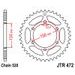 REŤAZOVÁ SADA D.I.D CHAIN - STRIEBORNÝ REŤAZ 520 ZVM-X, X-KRÚŽOK, KOLIESKO JT, ROZETA JT PRE KAWASAKI KR-1 1989