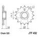REŤAZOVÁ SADA EK - STRIEBORNÝ CHAIN 520 DEX, X-RING (X, NX, QX, XS), CHK FRONT SPROCKET JT, CHK REAR SPROCKET JT PRE KAWASAKI KLX 400 2003