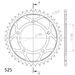 REŤAZOVÁ SADA EK - STRIEBORNÝ CHAIN 525 SRX, X-RING (X, NX, QX, XS), CHK FRONT SPROCKET SUPERSPROX, CHK REAR SPROCKET SUPERSPROX PRE APRILIA RSV4 1000 R (FACTORY) 2010-2013