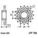 REŤAZOVÁ SADA EK - ZLATÝ CHAIN 525 ZVX, X-RING (X, NX, QX, XS), CHK FRONT SPROCKET JT CHK RUBBER CUSHIONED, CHK REAR SPROCKET JT PRE APRILIA TUONO 1100 V4 FACTORY 2015-2023