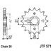 REŤAZOVÁ SADA EK - STRIEBORNÝ CHAIN 530 DEX, X-RING (X, NX, QX, XS), CHK FRONT SPROCKET JT, CHK REAR SPROCKET JT PRE YAMAHA XJ 600 / 51J / 3KM / 3KN 1991