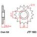 REŤAZOVÁ SADA EK - ČIERNA CHAIN 520 SRX, X-RING (X, NX, QX, XS), CHK FRONT SPROCKET JT, CHK REAR SPROCKET JT PRE ATV KAWASAKI KEF 300 LAKOTA 1995-2003
