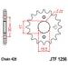 REŤAZOVÁ SADA EK - STRIEBORNÝ CHAIN 420 SH, NON-SEALED, CHK FRONT SPROCKET JT, CHK REAR SPROCKET JT PRE HONDA CRF 50 F 2004-2025