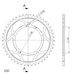 REŤAZOVÁ SADA EK - ZLATÝ CHAIN 530 MVXZ, X-RING (X, NX, QX, XS), CHK FRONT SPROCKET SUPERSPROX, CHK REAR SPROCKET SUPERSPROX PRE TRIUMPH TIGER 955 2005-2006