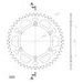 REŤAZOVÁ SADA EK - STRIEBORNÝ CHAIN 520 SRX, X-RING (X, NX, QX, XS), CHK FRONT SPROCKET SUPERSPROX, CHK REAR SPROCKET SUPERSPROX PRE KAWASAKI KX 500 1987-2004
