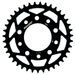 REŤAZOVÁ SADA EK - ČIERNA CHAIN 520 SRX, X-RING (X, NX, QX, XS), CHK FRONT SPROCKET SUPERSPROX, CHK REAR SPROCKET SUPERSPROX PRE KYMCO VENOX 250 2004-2009