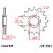 REŤAZOVÁ SADA D.I.D CHAIN - STRIEBORNÝ CHAIN 520 VX, X-RING (X, NX, QX, XS), CHK FRONT SPROCKET JT, CHK REAR SPROCKET JT PRE ATV POLARIS TRAIL BOSS 250 4X4 1987-1992