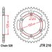 REŤAZOVÁ SADA EK - STRIEBORNÝ CHAIN 520 DEX, X-RING (X, NX, QX, XS), CHK FRONT SPROCKET JT, CHK REAR SPROCKET JT PRE HONDA CR 125 R 1997