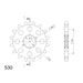 REŤAZOVÁ SADA EK - ZLATÝ CHAIN 530 ZVX, X-RING (X, NX, QX, XS), CHK FRONT SPROCKET SUPERSPROX, CHK REAR SPROCKET SUPERSPROX PRE KAWASAKI ZX-12R NINJA 1200 2000-2005