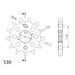 REŤAZOVÁ SADA D.I.D CHAIN - STRIEBORNÝ CHAIN 530 ZVM-X, X-RING (X, NX, QX, XS), CHK FRONT SPROCKET SUPERSPROX, CHK REAR SPROCKET SUPERSPROX PRE SUZUKI GSX 600 F 1989-1991