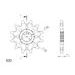 REŤAZOVÁ SADA EK - STRIEBORNÝ CHAIN 520 H, NON-SEALED, CHK FRONT SPROCKET SUPERSPROX, CHK REAR SPROCKET SUPERSPROX STEALTH PRE SUZUKI RM 125 1983-2004