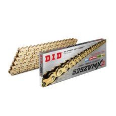 ZVM-X SÉRIE X-KROUŽKOVÝ ŘETĚZ D.I.D CHAIN 525ZVM-X2 128 L ZLATÁ/ZLATÁ