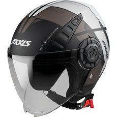 Otevřená helma AXXIS METRO ABS metro b2 lesklá šedá XL
