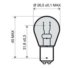 LAMP RMS BAY15D 246510361 12V21/5W (10PCS)
