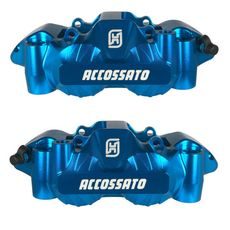 RADIÁLNÍ BRZDOVÉ TŘMENY ACCOSSATO PZ004 KOVANÝ MONOBLOK, ROZTEČ 108 MM S HLINÍKOVÝMI PÍSTKY