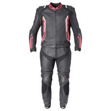 2PCS LEATHER SUIT GMS GR-1 ZG70000 ČERNO-ČERVENO-BÍLÁ 50H