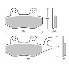 BRZDOVÉ DESTIČKY BREMBO 07KA31SA