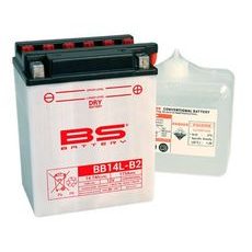 KONVENČNÍ MOTOCYKLOVÁ BATERIE BS-BATTERY BB14L-B2 (YB14L-B2) VČETNĚ BALENÍ KYSELINY