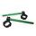 Adjustable clip-ons ACCOSSATO inclination from 6Â° to 10Â° with inner ring, green