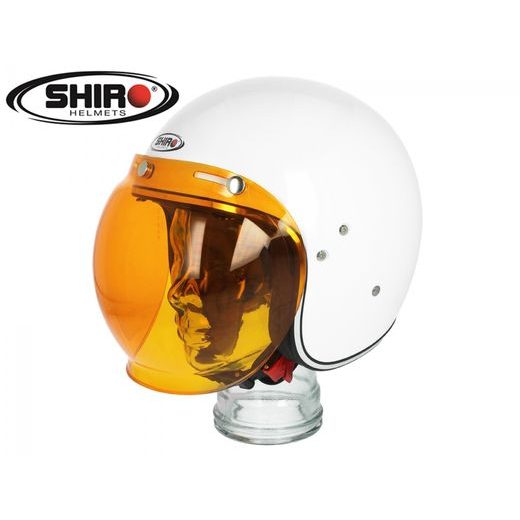 BUBBLE VISOR SHIRO SH235 ORANŽOVÁ ODOLNÉ PROTI POŠKRÁBÁNÍ