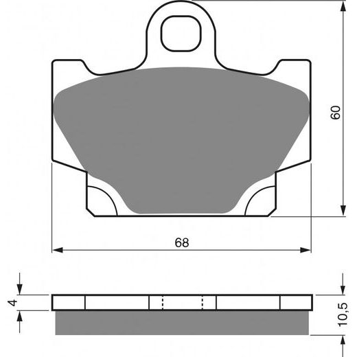 BRZDOVÉ DESTIČKY GOLDFREN 113 AD OFF-ROAD FRONT