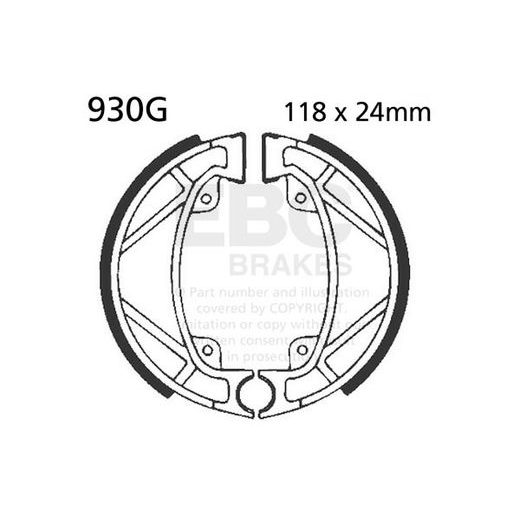 SADA BRZDOVÝCH ČELISTÍ EBC 930G DRÁŽKOVANÝ