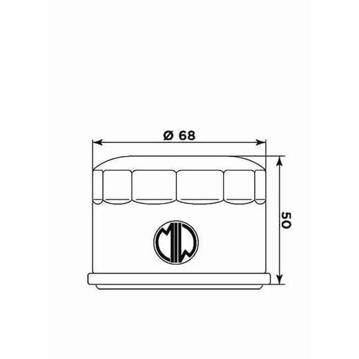 OLEJOVÝ FILTR MIW Y4016 (ALT. HF985)