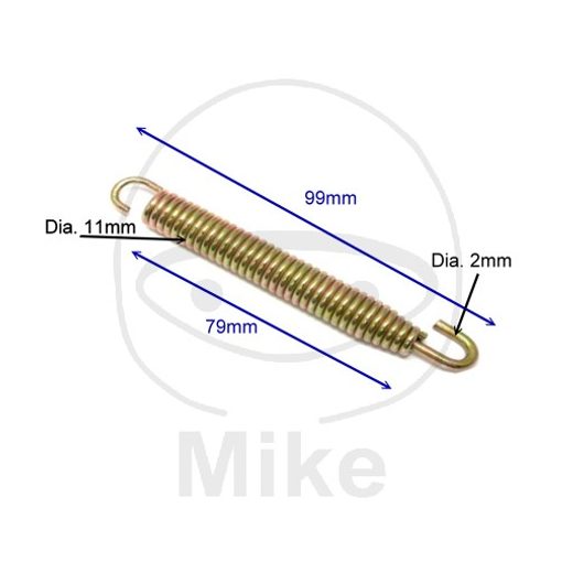 PRUŽINA VÝFUKU JMP 99MM 4 KUSŮ