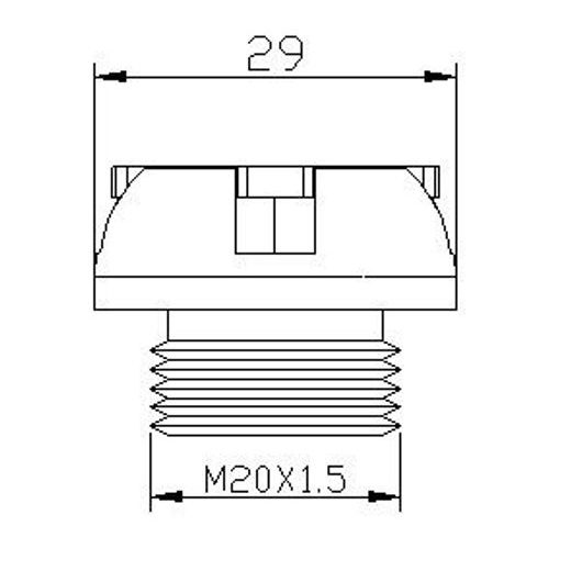 ZÁTKA OLEJE PUIG 6155R ČERVENÁ M20X1,5