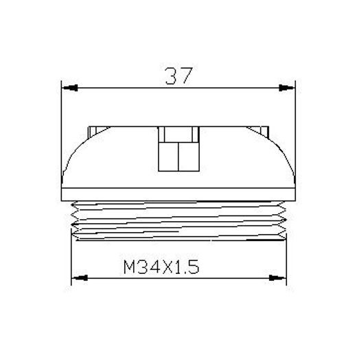 ZÁTKA OLEJE PUIG 6779R ČERVENÁ M34X1,5