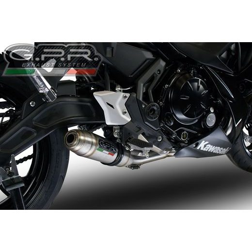 VÝFUK KOMPLETNÍ GPR DEEPTONE E4.CO.K.160.CAT.DE BROUŠENÁ NEREZOVÁ OCEL PRO KAWASAKI Z 650 2017-2020