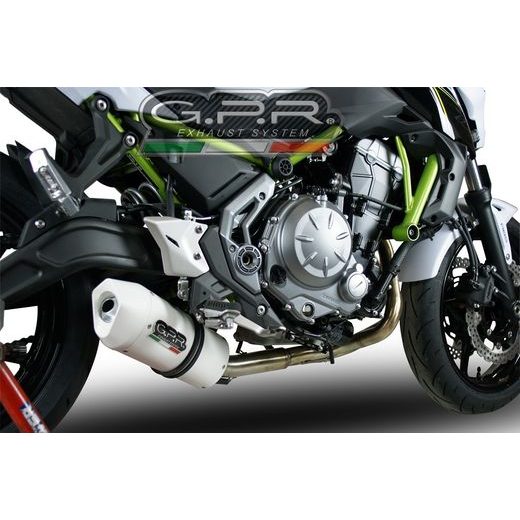 VÝFUK KOMPLETNÍ GPR ALBUS EVO4 E4.CO.K.169.CAT.ALBE4 LESKLÁ BÍLÁ PRO KAWASAKI VERSYS 650 2017-2020