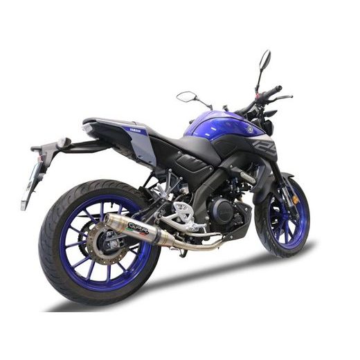 VÝFUK KOMPLETNÍ GPR DEEPTONE E4.CO.Y.215.CAT.DE BROUŠENÁ NEREZOVÁ OCEL PRO YAMAHA MT 125 2020
