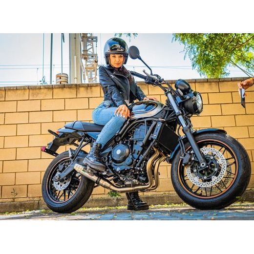 VÝFUK KOMPLETNÍ GPR DEEPTONE CO.K.161.2.RACE.DE BROUŠENÁ NEREZOVÁ OCEL PRO KAWASAKI Z 650 RS 2021-2023