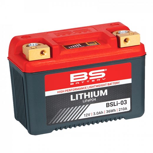 LITHIOVÁ MOTOCYKLOVÁ BATERIE BS-BATTERY BSLI-03