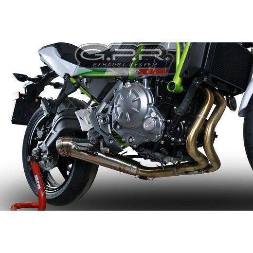 VÝFUK KOMPLETNÍ GPR POWERCONE EVO E4.CO.K.161.CAT.PCEV BROUŠENÁ NEREZOVÁ OCEL PRO KAWASAKI NINJA 650 2017-2020