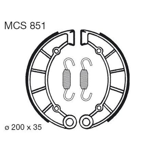 BRZDOVÉ ČELISTI LUCAS MCS 851