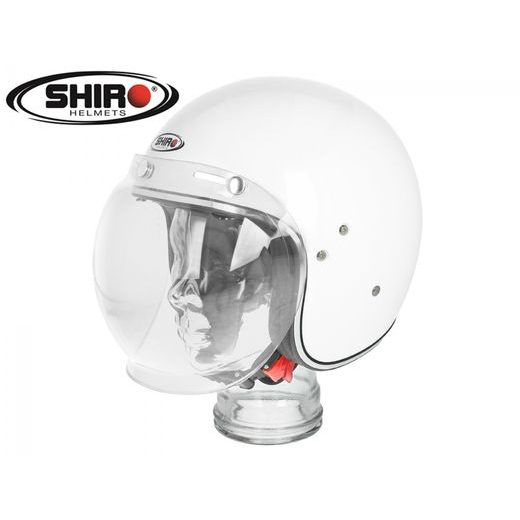 BUBBLE VISOR SHIRO SH235 PRŮHLEDNÁ ODOLNÉ PROTI POŠKRÁBÁNÍ