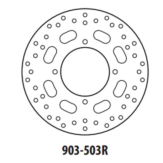 BRZDOVÝ KOTOUČ GOLDFREN 903-503R ZADNÍ 240 MM